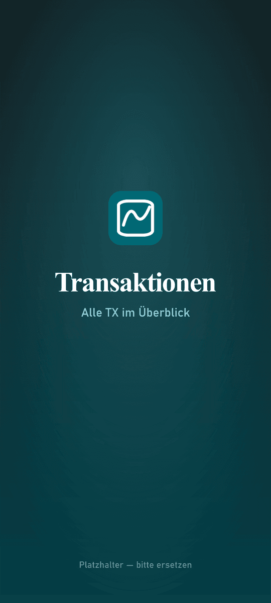 Folanza: Transaktions-Liste